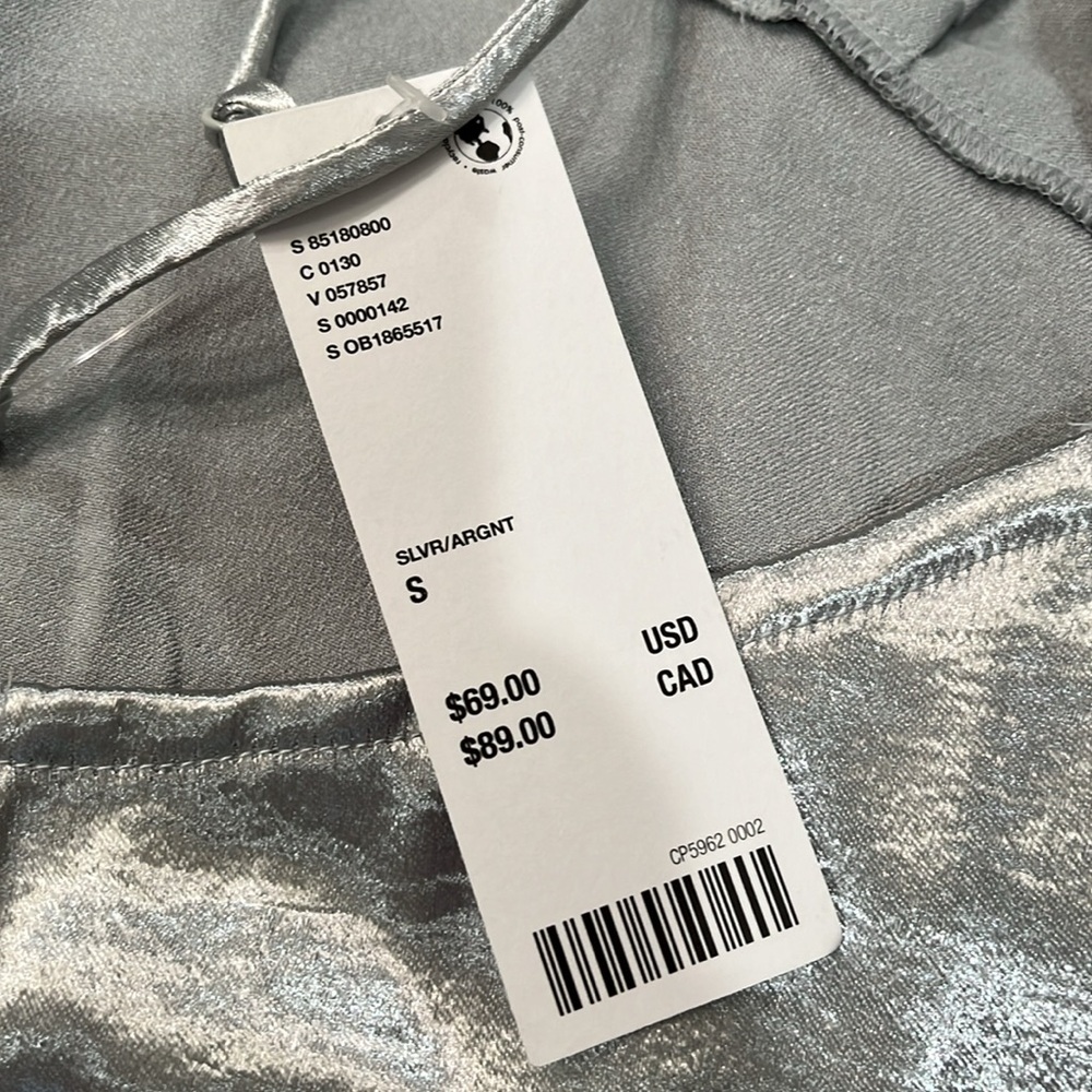 Urban Outfitters Chloe Silver Satin Slip Dress/NWT/S - Picture 10 of 15